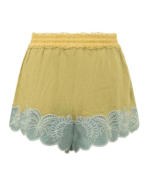 Farm Rio Green Casual Shorts