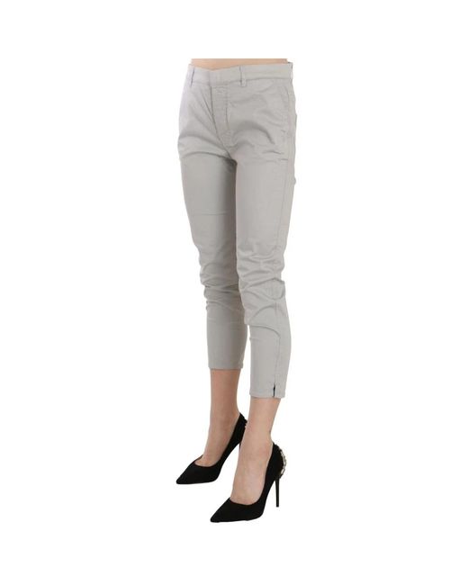 Jucca Gray Cropped Trousers