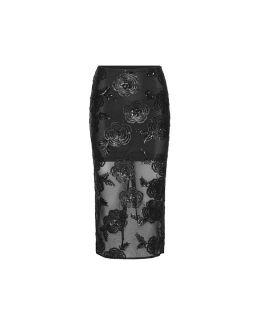 ROTATE BIRGER CHRISTENSEN Black Midi Skirts