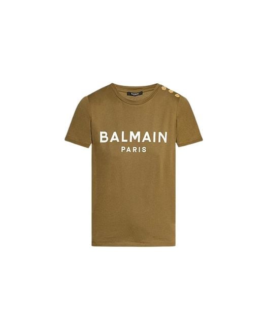 Balmain Green T-Shirts