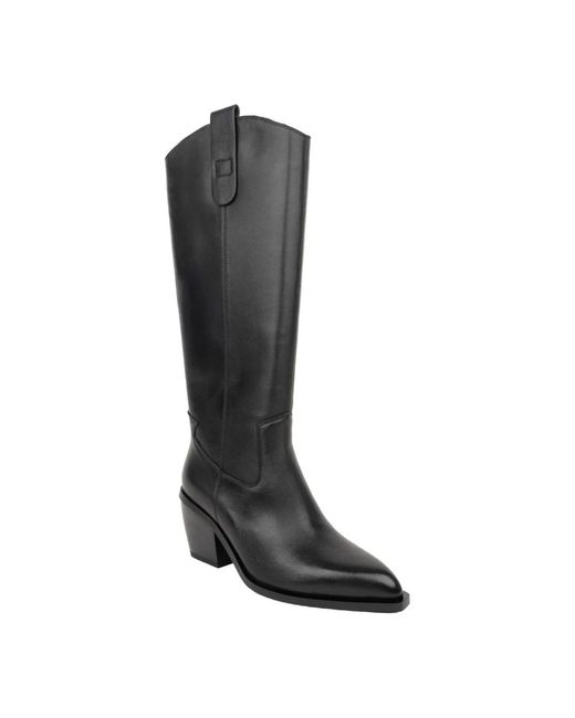 Linda Baumann Black Cowboy & Biker Boots