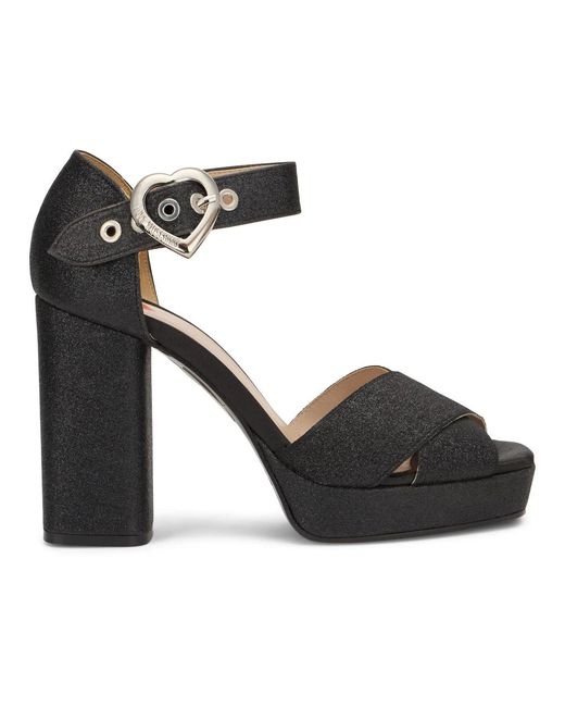 Moschino Black High Heel Sandals