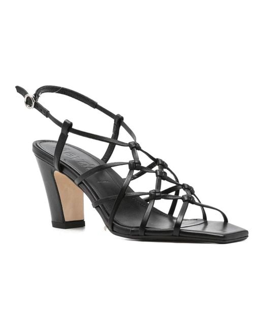 Aeyde Metallic High Heel Sandals