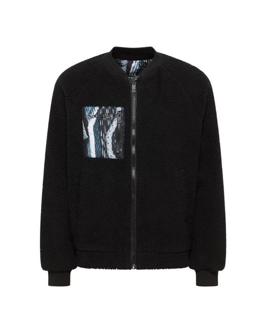 carlo colucci Reversible Teddy Jacket in het Black voor heren