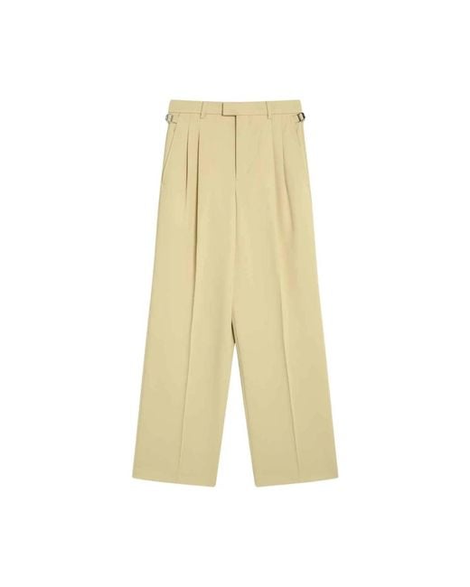 AMI Yellow Wide Trousers