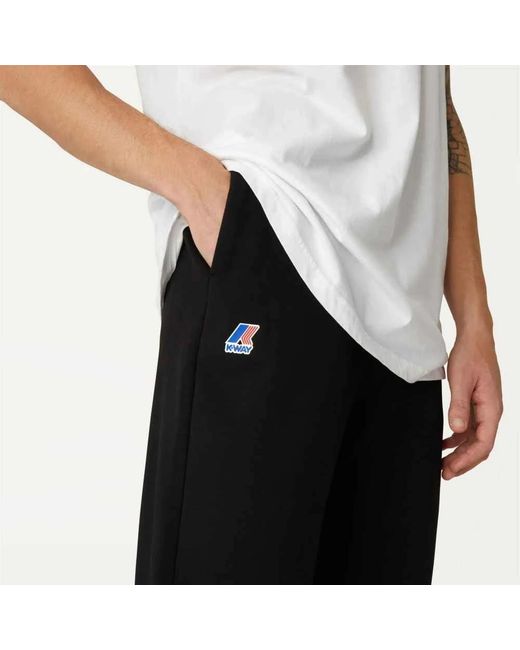 K-Way Black Sweatpants for men