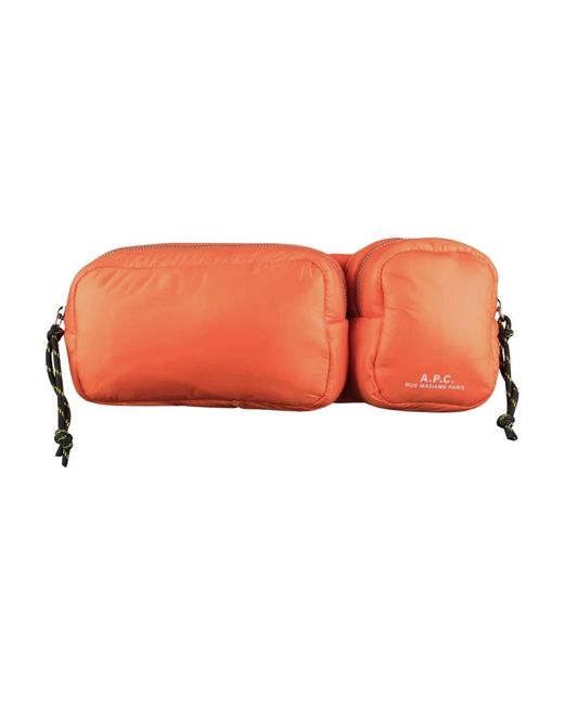A.P.C. Orange Belt Bags for men