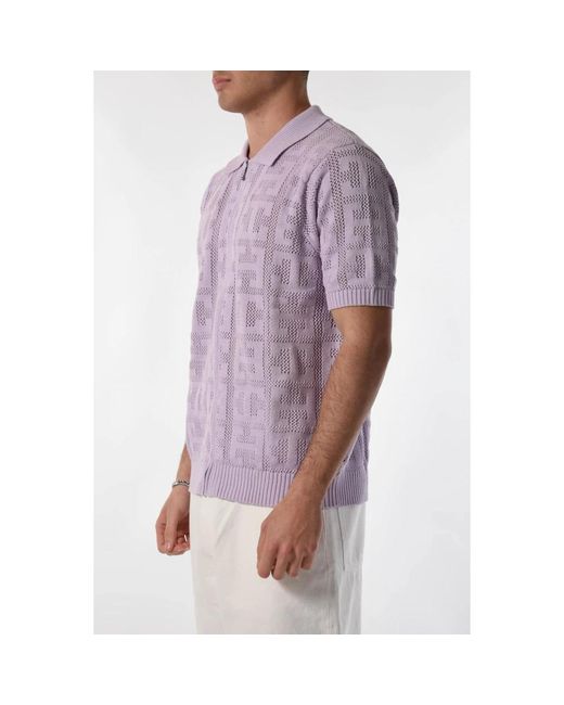 Huf Purple Polo Shirts for men