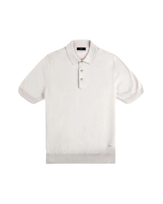 Fay White Polo Shirts for men