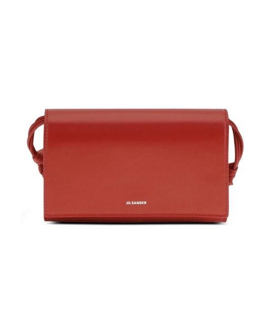 Jil Sander Red Cross Body Bags