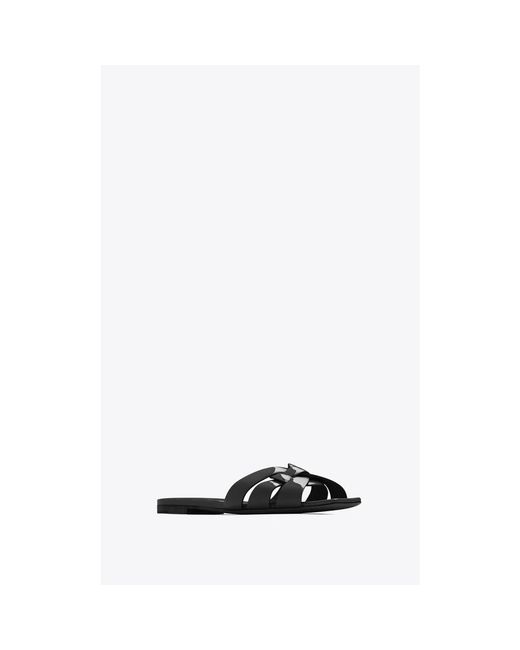 Saint Laurent Black Sliders