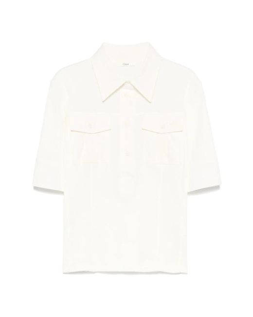 Polo Shirts di Chloé in White