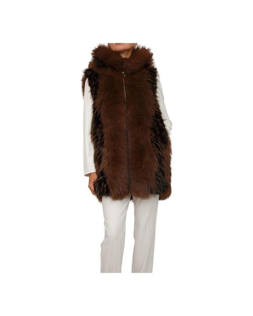 Fracomina Brown Vests