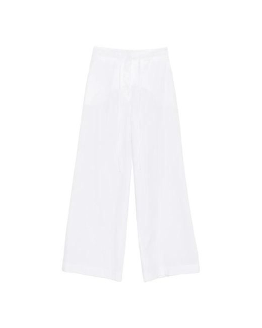 P.A.R.O.S.H. White Wide Trousers