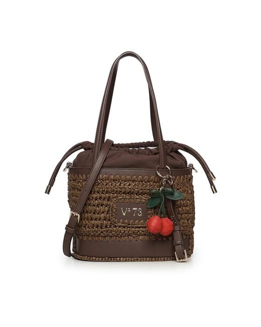 V73 Brown Bucket Bags