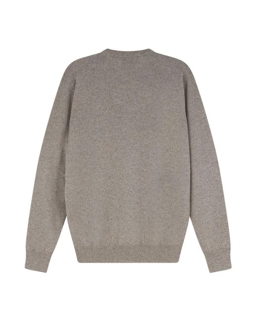 Brunello Cucinelli Gray V-Neck Knitwear for men