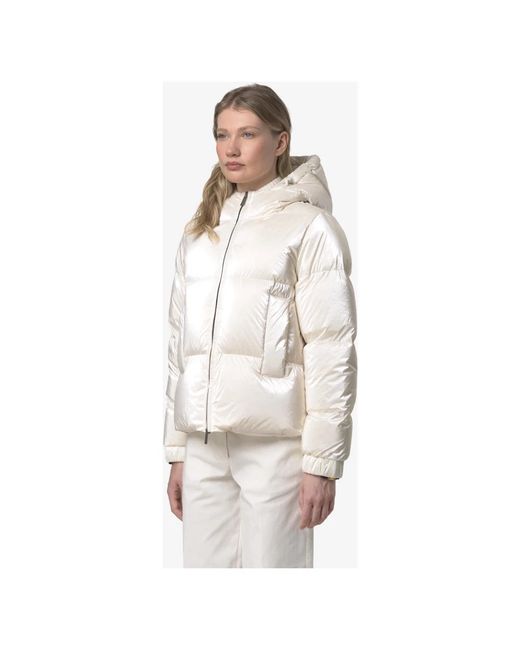 Down Jackets K-Way en coloris White