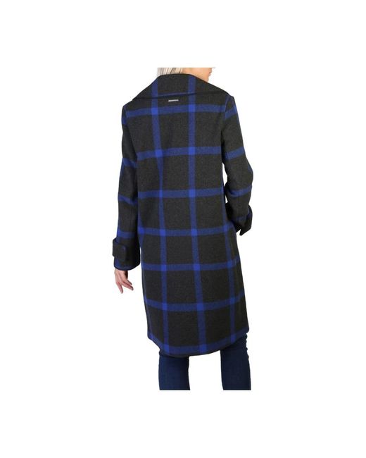 Armani Exchange Blue Trench coats