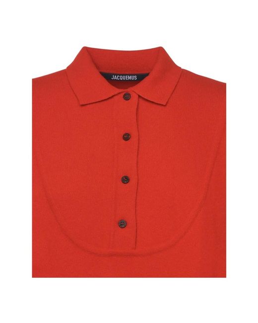 Jacquemus Red Round-Neck Knitwear
