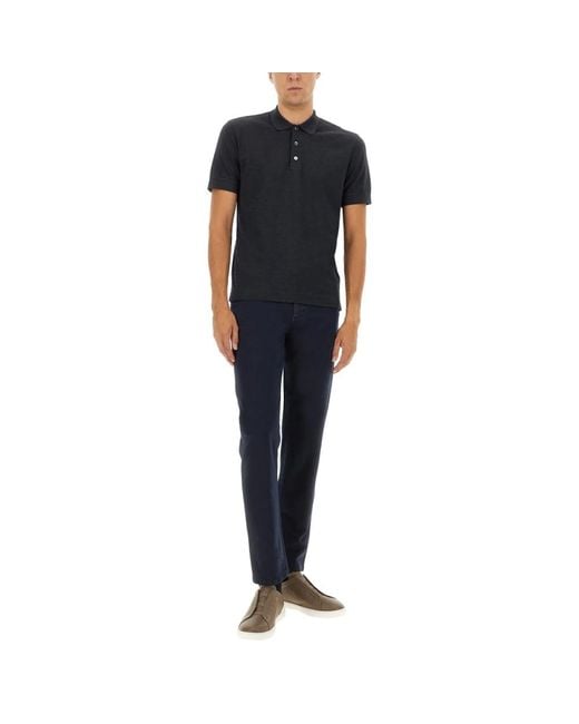 Zegna Blue Straight Jeans for men