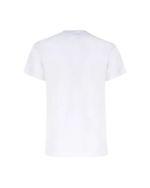 Burberry Weißes jersey-gewebtes logo-t-shirt in White für Herren
