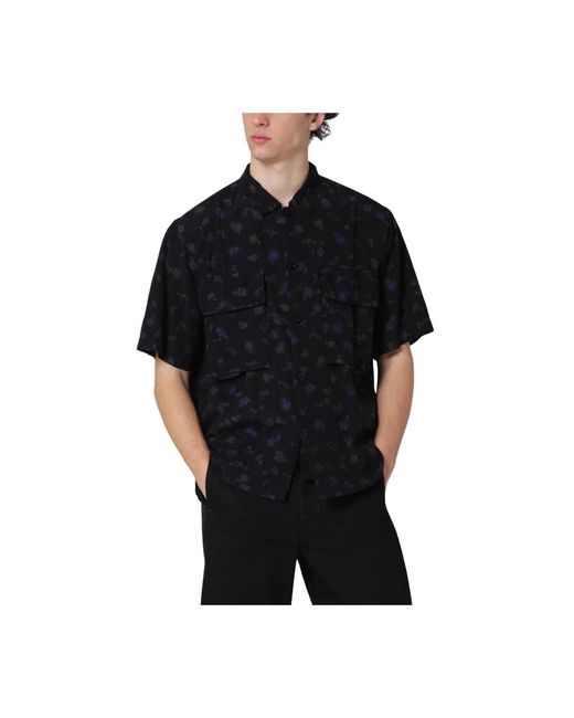 Sacai Black Short Sleeve Shirts for men