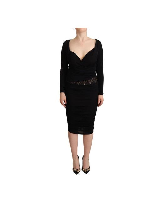 Gianfranco Ferré Black Midi Dresses