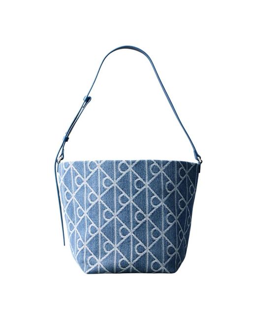 Calvin Klein Blue Bucket Bags