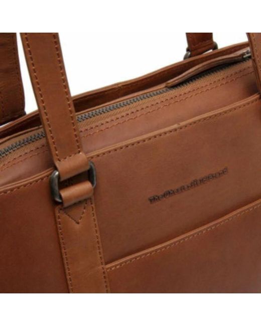 The Chesterfield Brand Schoudertas in het Brown