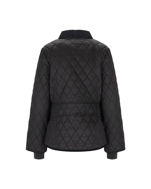 Barbour Jassen ,Zwart ,Katoen Beadnell Fitted Quilted Jacket in het Black