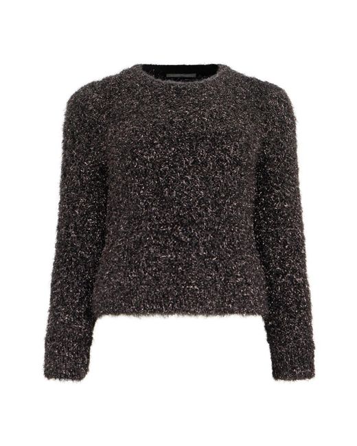 Alberta Ferretti Black Round-Neck Knitwear