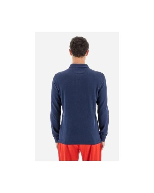 La Martina Patch Polo in het Blue voor heren
