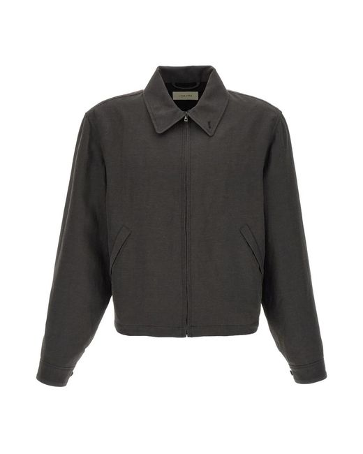 Lemaire Gray Bomber Jackets for men