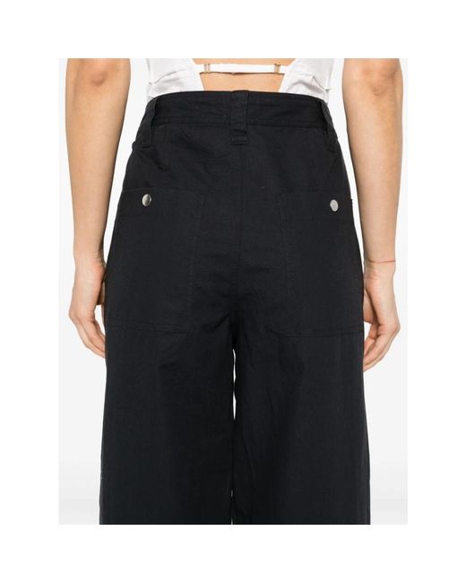 Isabel marant étoile - trousers > cropped trousers Isabel Marant en coloris Black