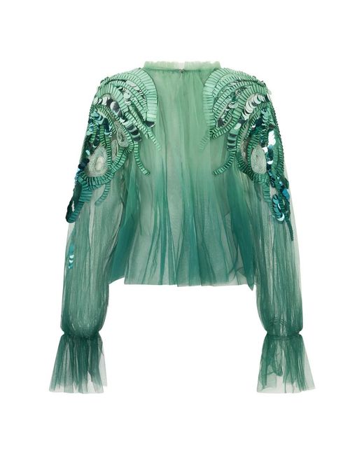 Alberta Ferretti Green Blouses