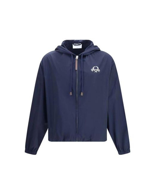 Moschino Blue Rain Jackets for men