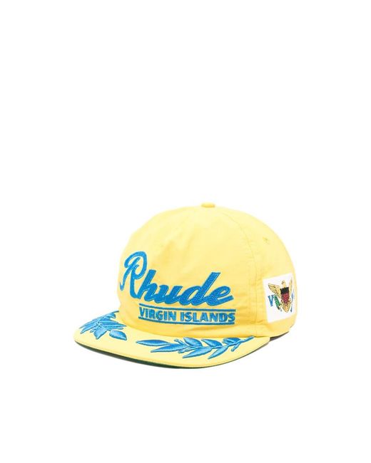 Rhude Accessoires ,Geel ,Rhps 26Ha 02130 6038 Hat in het Blue voor heren