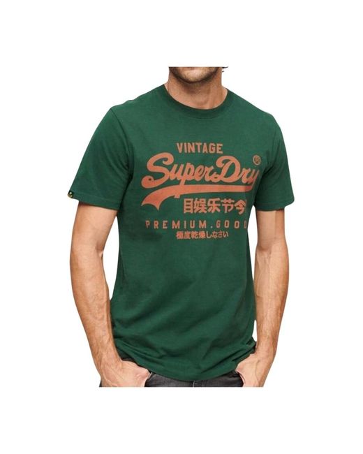 T-Shirts Superdry de hombre de color Green