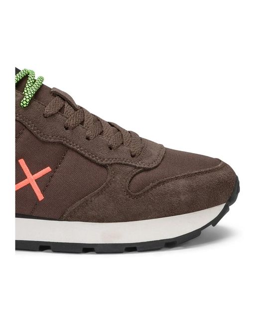 Sun 68 Brown Sneakers for men