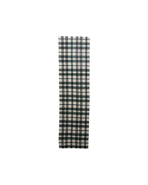 Skall Studio Green Kariertes Muster Schal Verde