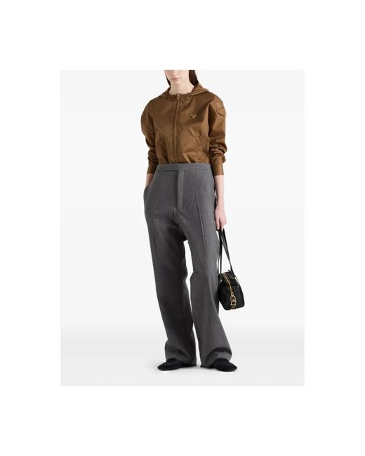 Prada Re-Nylon Blouson Jacket in het Green