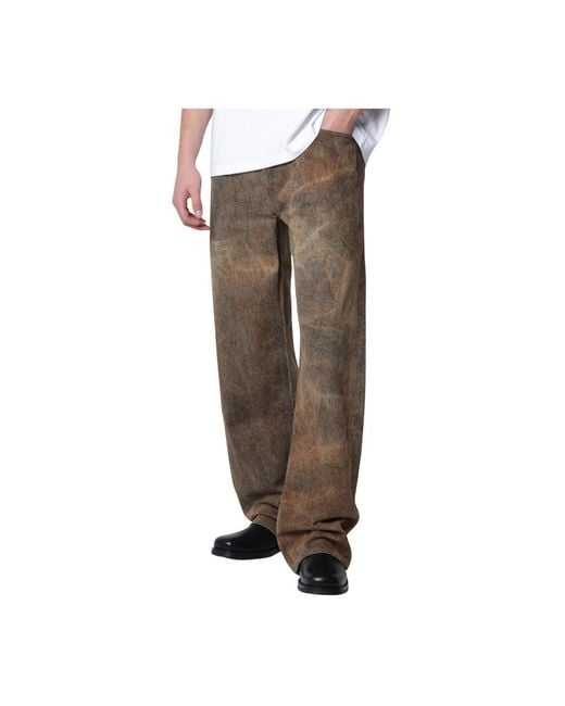 Agolde Brown Wide Jeans for men