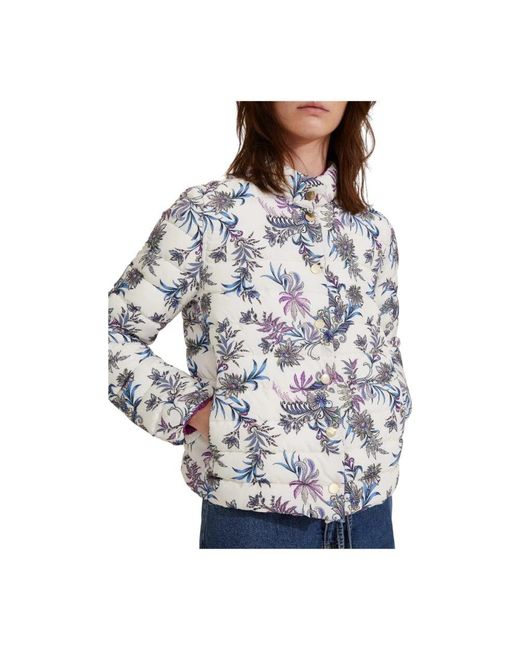 Marella White Leichte Wendbare Daunenjacke Elfenbein