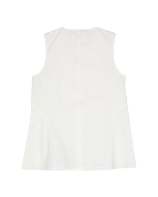 Tops > sleeveless tops Maison Kitsuné en coloris White