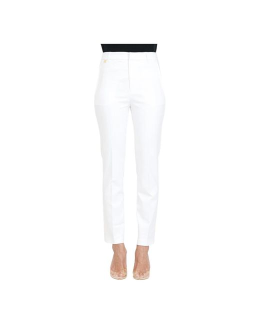 Pantalones blancos de algodón elástico slim fit Ralph Lauren de color White
