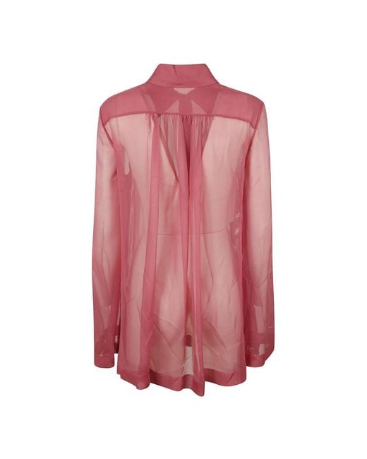Alberta Ferretti Overhemden ,Rood ,Rode Shirt Camicia in het Pink