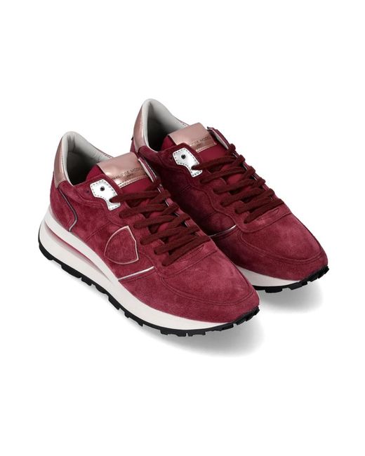 Philippe Model Red Sneakers