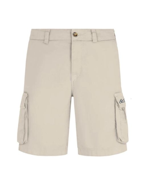 Mc2 Saint Barth Natural Casual Shorts for men