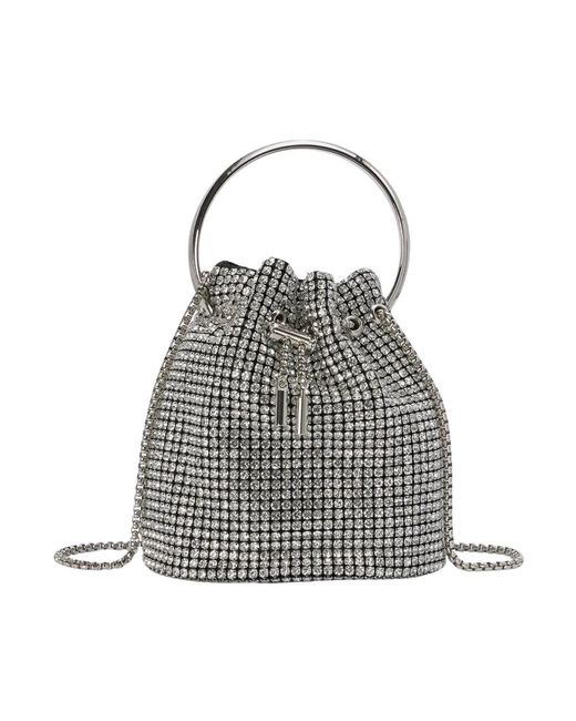 Alma En Pena. Black Glitzernde pump tasche
