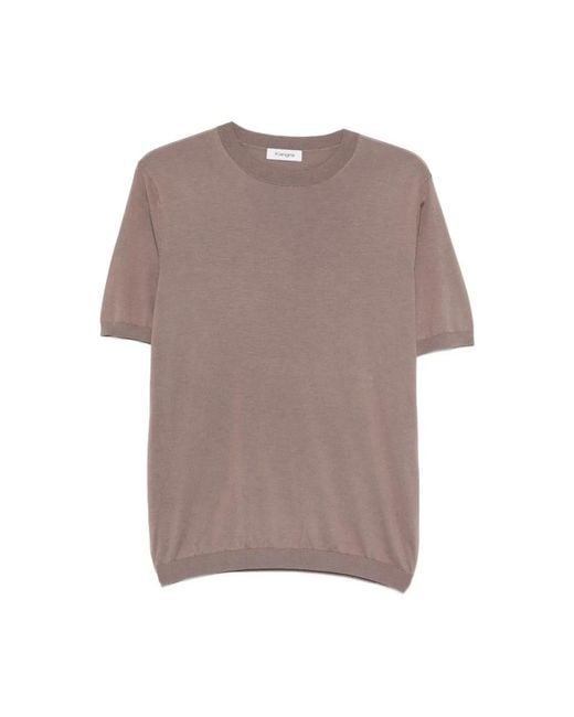 Kangra Brown Round-Neck Knitwear for men